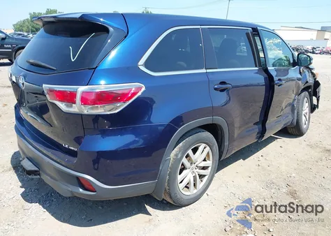 2014 Toyota Highlander Le V6 из США, поврежденный, VIN 5TDBKRFH6ES071003